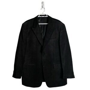 Daniel Hechter Paris Men's Black Velvet Single Breasted Blazer